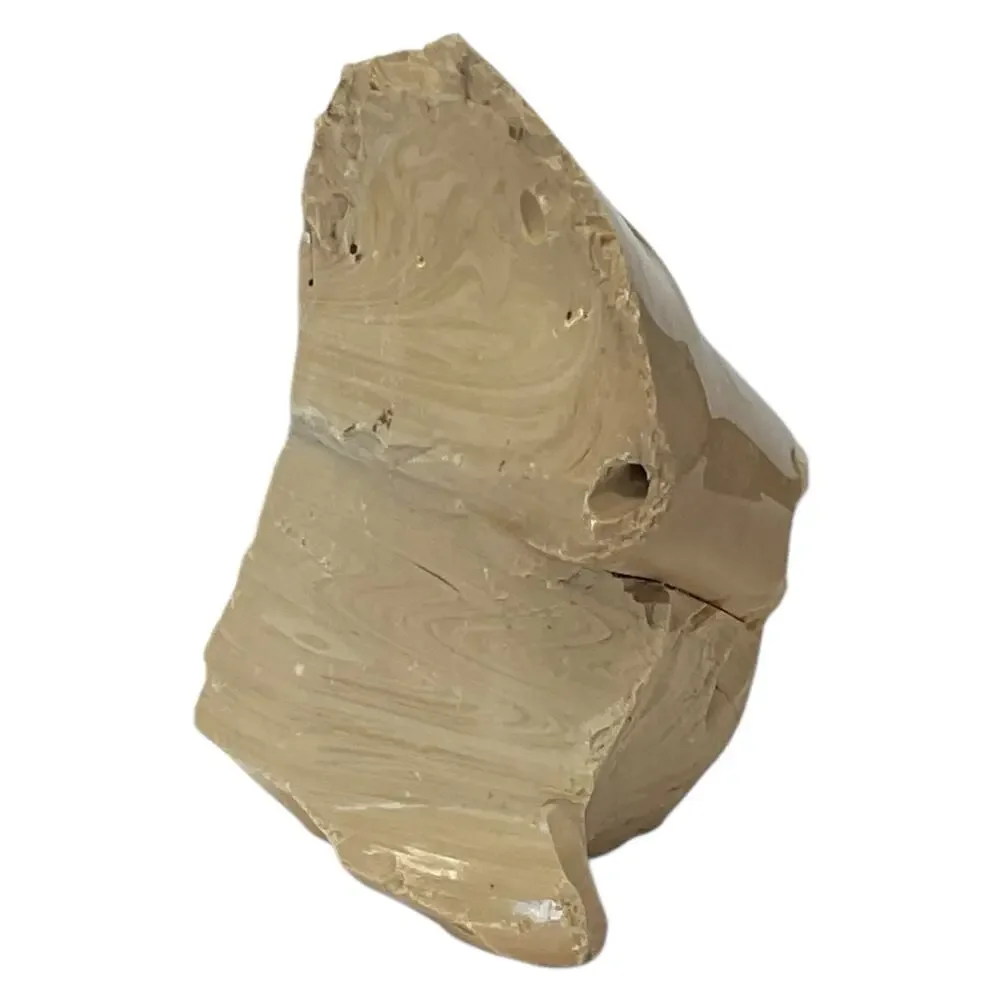 Cream Chocolate Swirl Art Glass Cullet Slag‎ Glass #5XL221